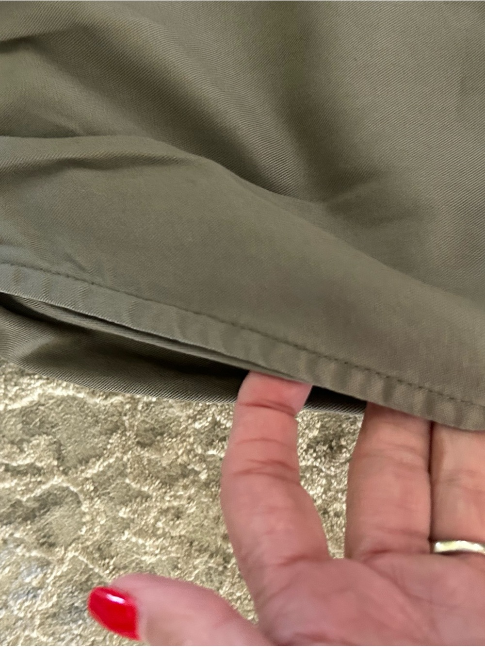 Quince Comfortable Drawstring Pants in sage green - Picture 7 of 8